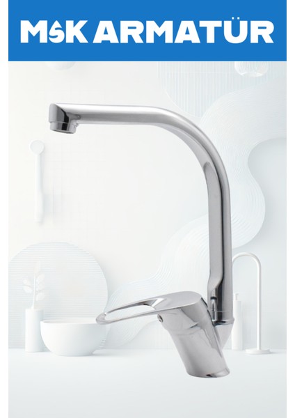 Krom Balıksırtı Eviye Bataryası Çeşmesi fiyatları