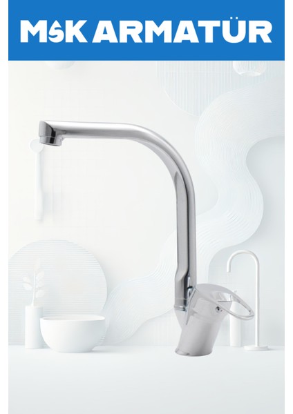 Krom Balıksırtı Eviye Bataryası Çeşmesi modelleri