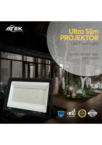 Ultra Slim Projektör Dış Mekan LED Işık