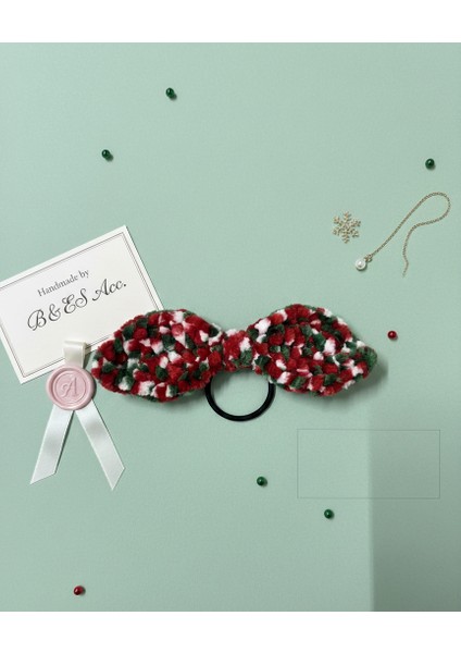 Yılbaşı Serisi Papyonlu Lastik Toka