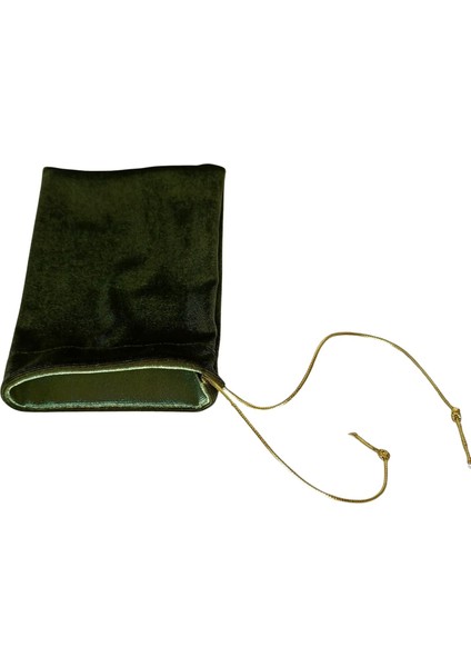 Luxe Velvet Mini Kadife Kese 10X15 cm | Altın Ipli Esnek Polyester Hediye ve Takı Kesesi fırsatları
