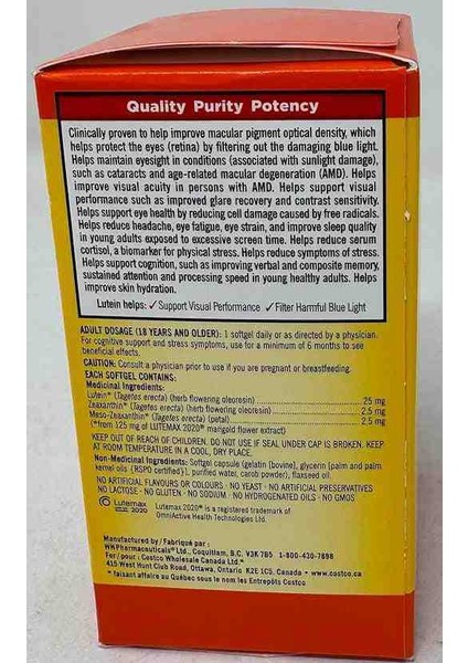 Lutein With Zeaxanthin fiyatları