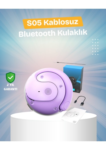 S05 Kablosuz Kulaklık – Küçük Kulak Yapılarına Uygun, Kayma Yapmayan Tasarım