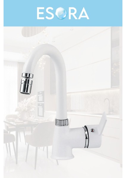 Beyaz Mutfak Evye Bataryası