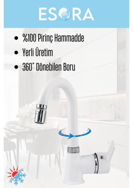 Beyaz Mutfak Evye Bataryası modelleri