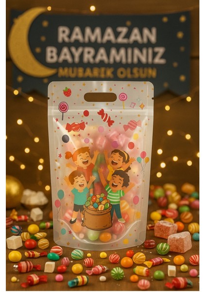 10 Adet Dik Duran El Geçmeli Kilitli Şeker Poşeti Parti Doğum Günü Doypack Hediye Poşeti fiyatları