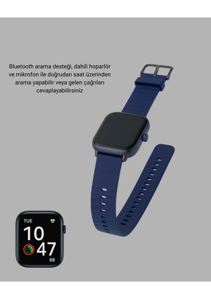 Akıllı Saat 2.05 Inç Su Geçirmez 360 Mah indirimleri