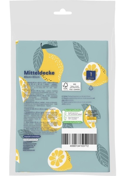 Masa Örtüsü Limon Diyarı Tekli fiyatları