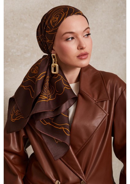 Acı Kahve Levidor Twill Ipek Eşarp 41 fiyatları