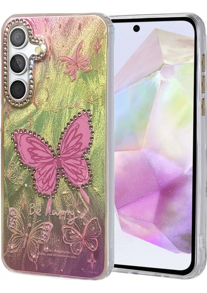 Ieg Samsung Galaxy A35 5g Kılıf Blade Aynalı Desenli Kapak - Desen 5