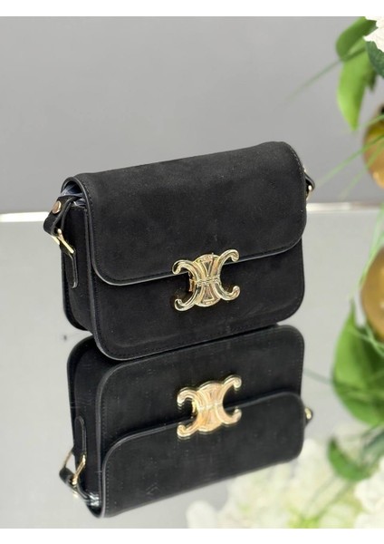 Sellini Kadın Omuz Çantası Süet Deri