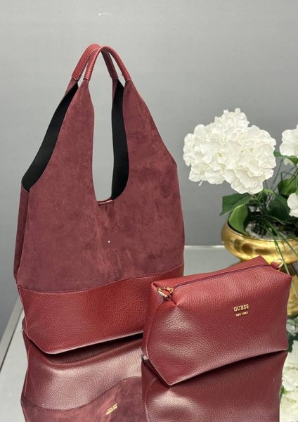 Guse Kadın Onuz Çantası Gerçek Süet Deri