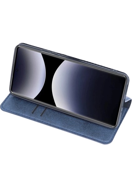 Xiaomi Redmi Note 14 Pro 5g Kılıf Trend S Plus Kapaklı Kılıf - Lacivert modelleri