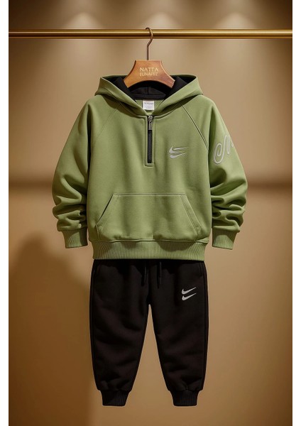 Ünisex Kapüşonlu Çocuk Takım