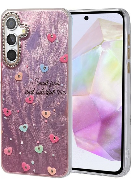 Ieg Samsung Galaxy A35 5g Kılıf Blade Aynalı Desenli Kapak - Desen 8