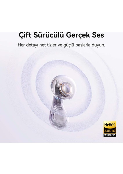 Huaweı Freebuds 6 ,bluetooth ,aktif Gürültü Engelleme, 36 Saat Batarya Ömrü, IP54 Suya Dayanıklılık, Mor fırsatları