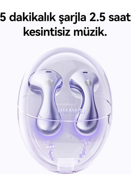 Huaweı Freebuds 6 ,bluetooth ,aktif Gürültü Engelleme, 36 Saat Batarya Ömrü, IP54 Suya Dayanıklılık, Mor