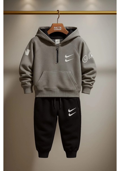 Ünisex Kapüşonlu Çocuk Takım