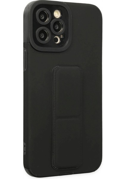 Ieg iPhone 12 Pro Kılıf Mega Standlı Silikon - Siyah modelleri