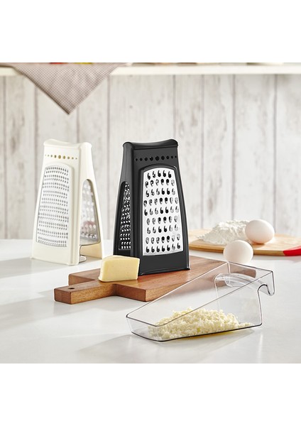 Hazneli Rende Qlux Paslanmaz Çelik Bpa Içermez Idea Hazneli Rende L-00667