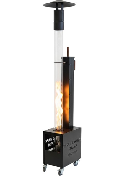 Kutulu Tekerlekli Füze Pelet Soba