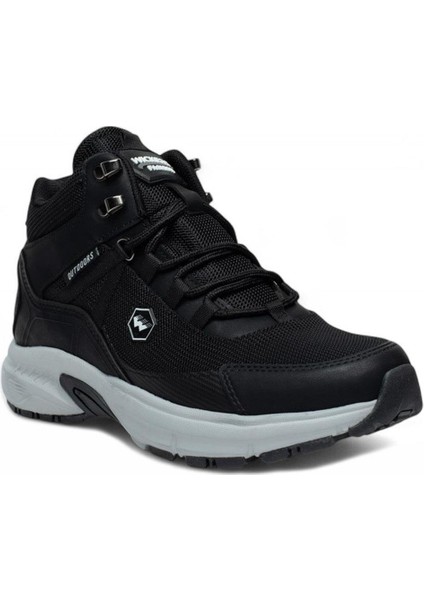 Siyah Kışlık Kaymaz Taban Su Geçirmez Erkek Trekking Bot