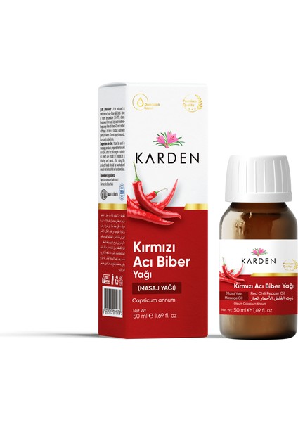 Kırmızı Acı Biber Yağı 50 ml