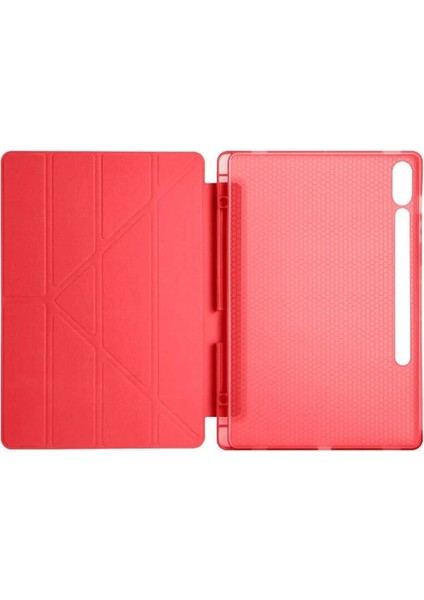 Samsung Galaxy X510 Tab S9 Fe 11 Kılıf Kalemlikli Mars Tablet Kılıfı - Kırmızı modelleri
