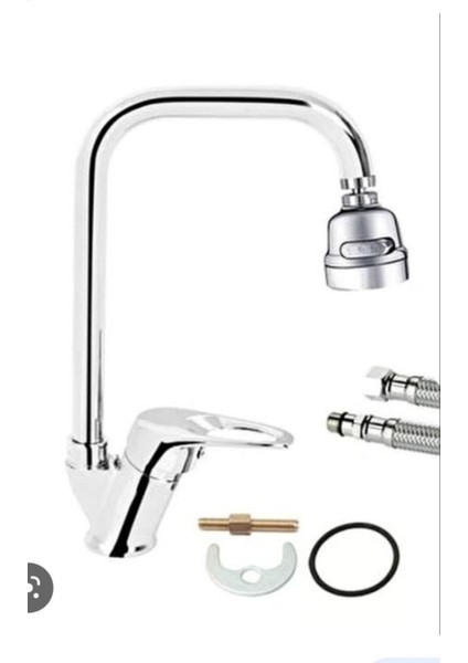 Krom Köşe Eviye Bataryası 3 Fonksyonlu