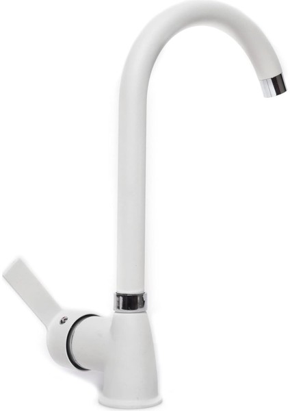 Beyaz Krom Armut Baston Eviye Bataryası Çeşmesi modelleri