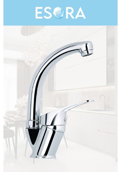 Mix Kuğu Mutfak Evye Bataryası Musluğu Çeşmesi Aç Kapa