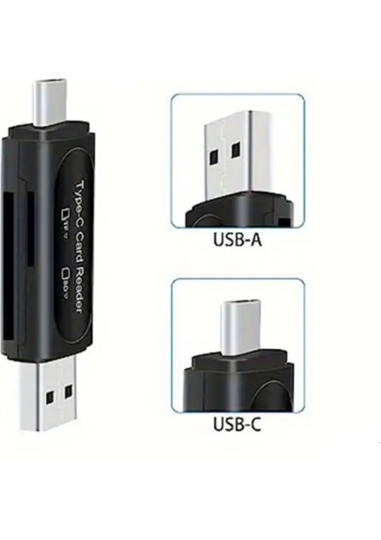4'ü 1 Arada Kart Okuyucu Type-C ve USB Çift Protokol Mikro Sd/tf Hafıza Kartı Kart Okuyucu indirimleri