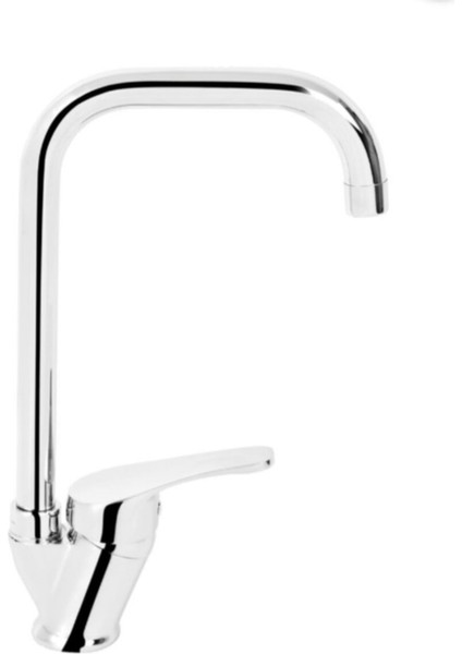 Köşe Borulu Mutfak Evye Musluğu Bataryası Çeşmesi Çift Su Girişli 1.kalite Pirinç