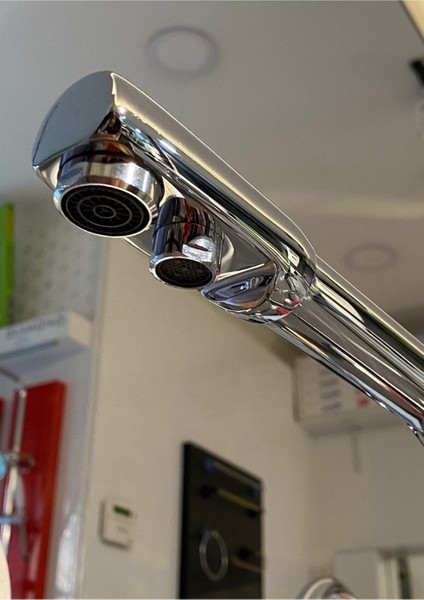 Krom 3 Yollu Arıtmalı Batarya Pirinç Garantili Arıtmalı Mutfak Musluğu fırsatları