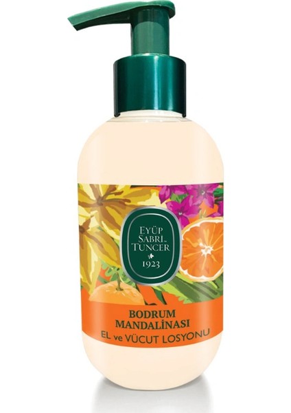 Doğal Zeytinyağlı El ve Vücut Losyonu 280ML Bodrum Mandalinası