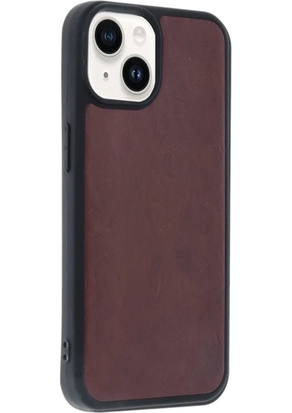 Iphone 15 Kılıf Aras Deri Kapak - Bordo modelleri