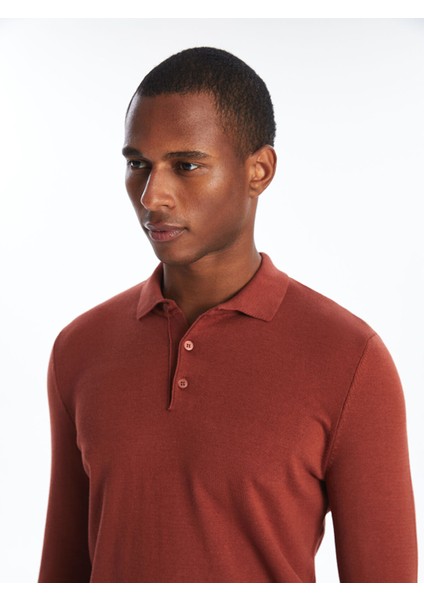 Yeni Sezon Polo Yaka Uzun Kollu Erkek Triko Kazak modelleri