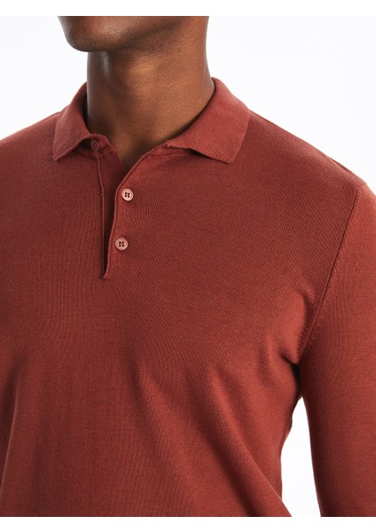 Yeni Sezon Polo Yaka Uzun Kollu Erkek Triko Kazak fırsatları