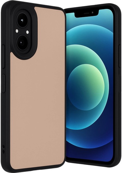 Realme 12 Lite Kılıf Aras Deri Kapak - Pudra