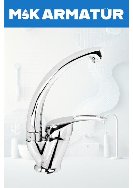 Krom Mix Eviye Bataryası Çeşmesi