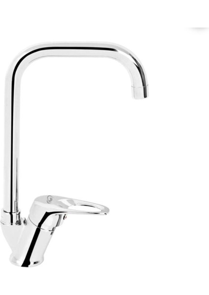 Köse Borulu Mutfak Eviye Bataryasi Çift Su Girişli