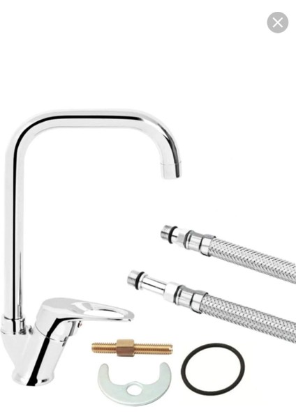 Köse Borulu Mutfak Eviye Bataryasi Çift Su Girişli modelleri