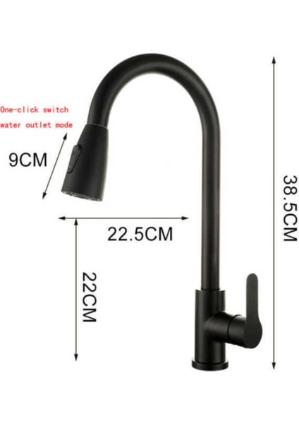 Siyah Mat Oynar Başlıklı Fonksiyonlu Spiralli Eviye Mutfak Lavabo Batarya Pirinç Malzeme fiyatları