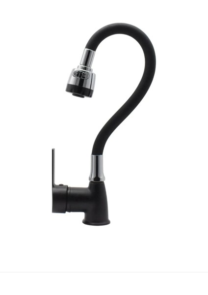 Siyah Krom Armut Oynar Borulu Eviye Bataryası modelleri