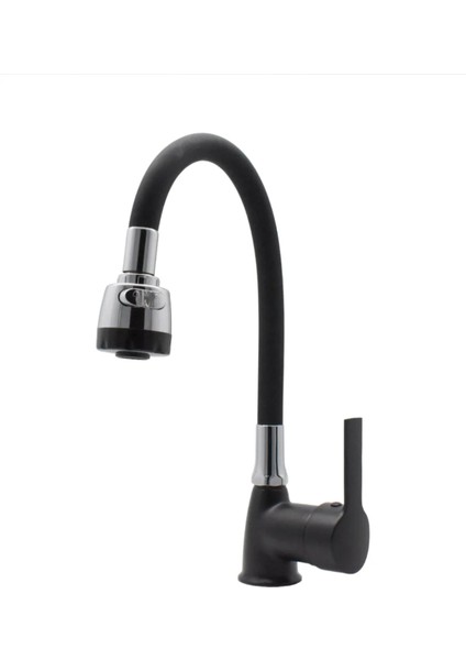 Siyah Krom Armut Oynar Borulu Eviye Bataryası fırsatları