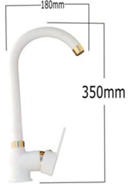 Deniz Beyaz Altın Mutfak Eviye Batarya Musluğu Çeşmesi Sıcak Soğuk Çift Girişli Garantili fırsatları