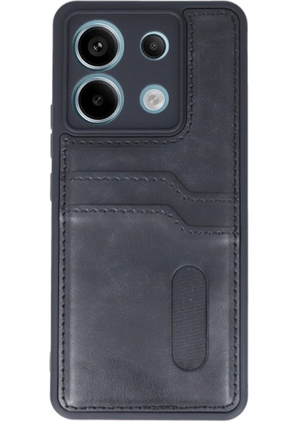 Xiaomi Redmi Note 13 Pro 5g Kılıf Sara Kartvizitli Deri Kılıf - Siyah fiyatları