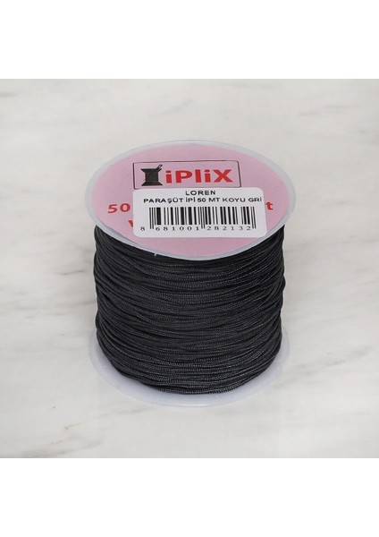 Loren Paraşüt Ipi 50 mt Koyu Gri