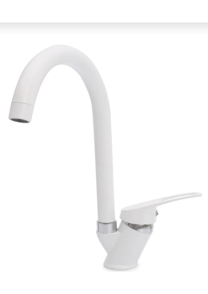 Beyaz Krom Baston Borulu Eviye Bataryası