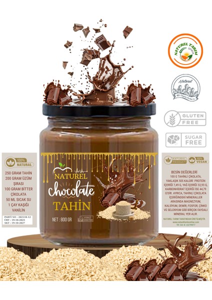 Çikolatalı Çiğ Susam Tahini 800 gr